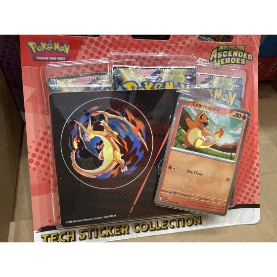 ascended hero charmander tech sticker collection